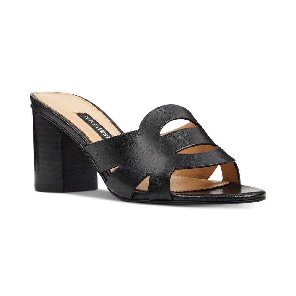 NWOB Nine West Nevaeh Leather Slide Sandal